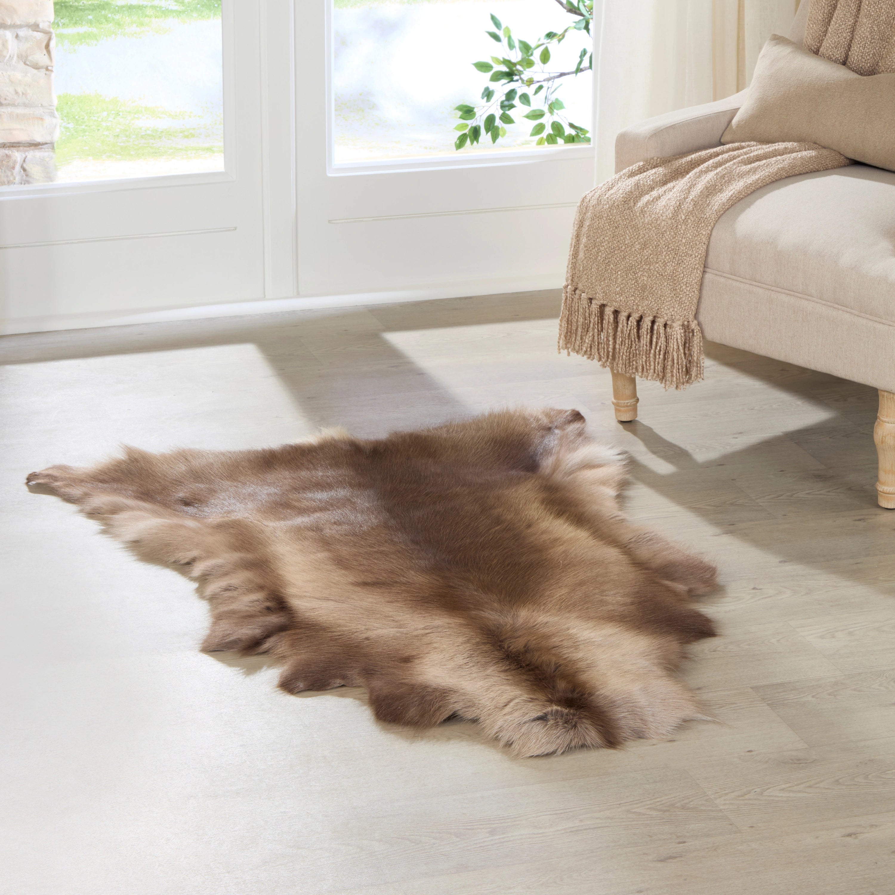 Dark Coloured Reindeer Hide